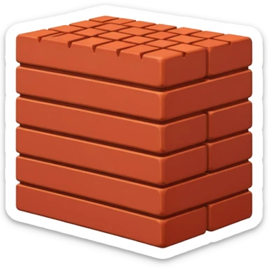 An auto which is full of bricks sticker