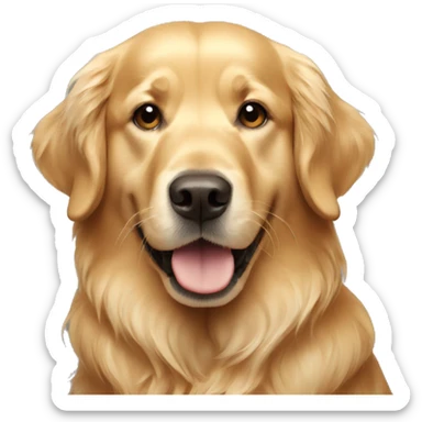 golden retriever  sticker