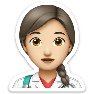 Girl nurse asiática sticker