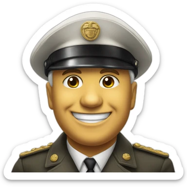 Mussolini smiling sticker