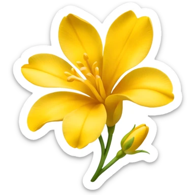 freesia flower sticker