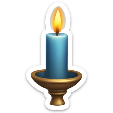 christmas candle sticker