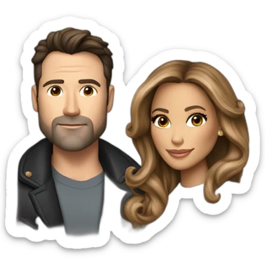 Jlo and Ben affleck sticker