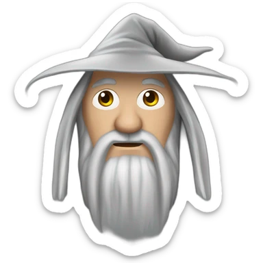 Teminator-as-Gandalf sticker