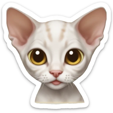 Devon rex kitten  sticker