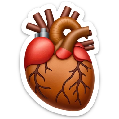 Vibrating liver emoji sticker
