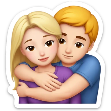 A hug  sticker
