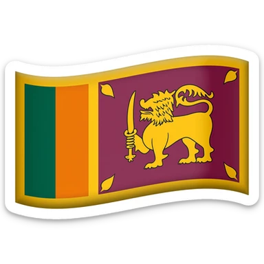 flag of Sri Lanka sticker