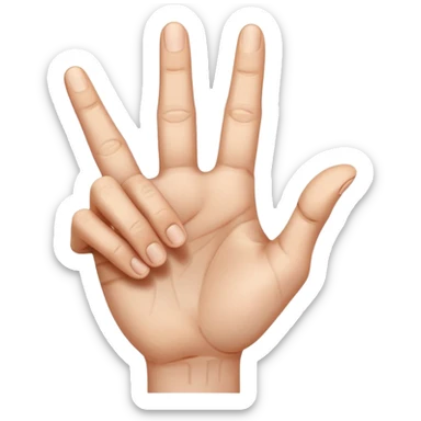 a hand with finger pointing at the camera sticker