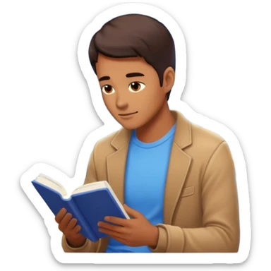 Window with person reading + blue light, Apartment Windows. sticker