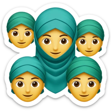 mavi yeşil ve turkuaz renk karışımlı bir turnuva kupası sticker