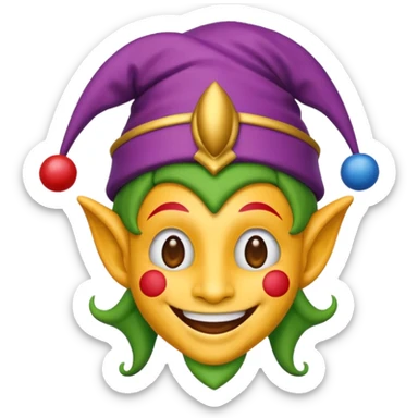 jester emoji  sticker