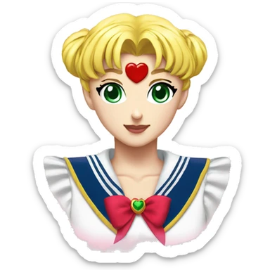 Sailor moon heart eyes sticker