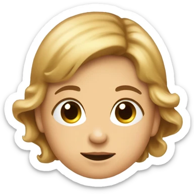 Eine junge braunhaarige frau die ihr baby liebt sticker