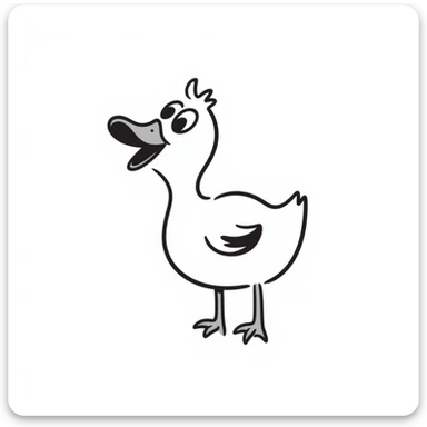 laughing duck sticker