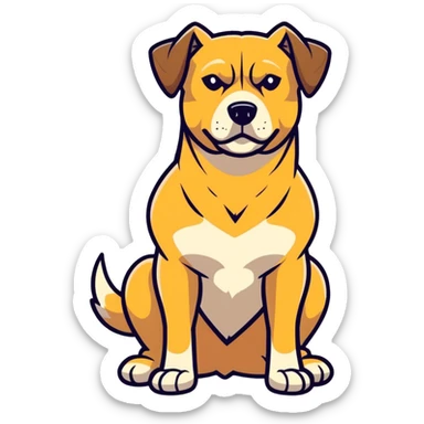 Dog ultra jacked sticker
