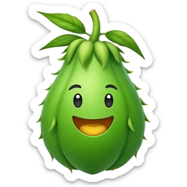 artichaut dans un style emoji épuré sticker