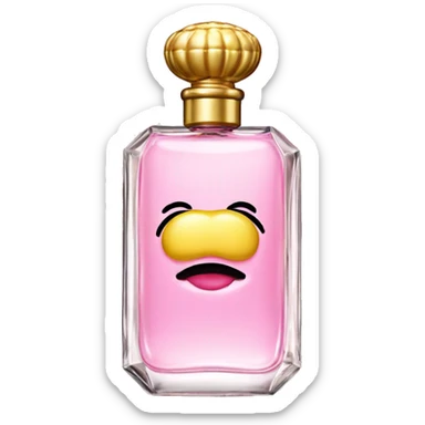 perfume moschino pink toy sticker