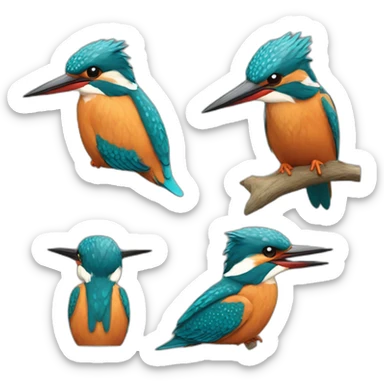 kingfisher sticker