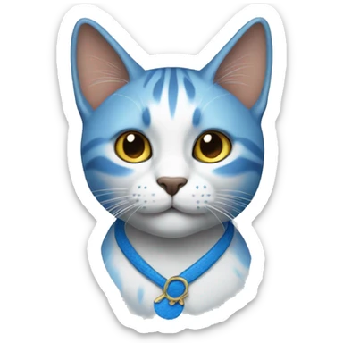 Gato azul sticker