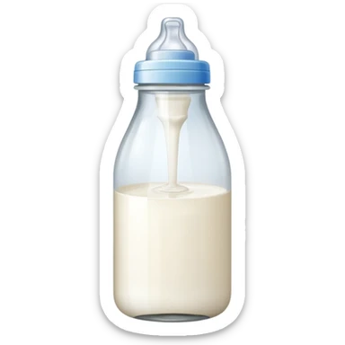 feeding bottle milk inside  sticker