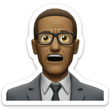 Gustavo Fring exploding of angry sticker