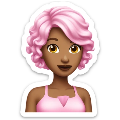 Coquette pink sticker