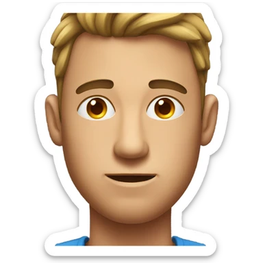 the man was sweating a lot sticker