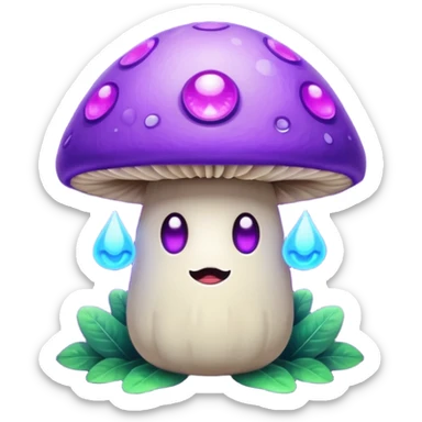 Chakra third eye psychic mushroom  sticker
