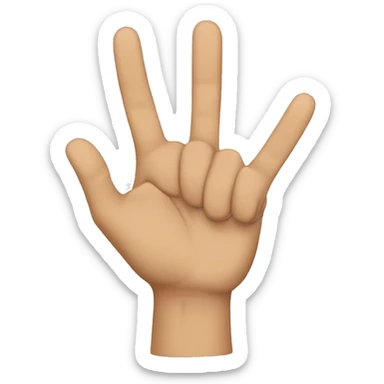 West side hand sign sticker