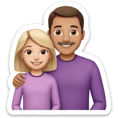 Papa y hija sticker