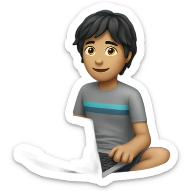 black-hair-surfer-boy-with-laptop sticker