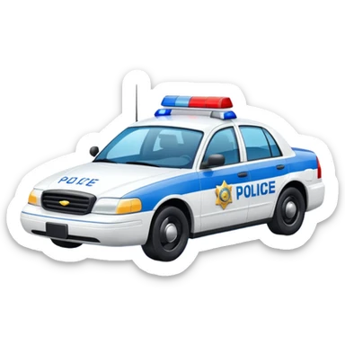 police car sticker