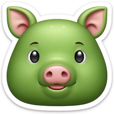 smelly green pork steak sticker