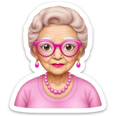 blunt grand maa with pink spects sticker