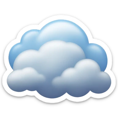 Clouds sticker