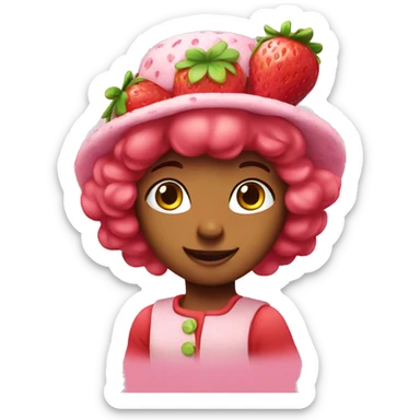 Strawberry shortcake the character sticker