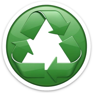 CIRCULO COM SETASSIMBOLO DE RECICLEAGEM REDONDO sticker