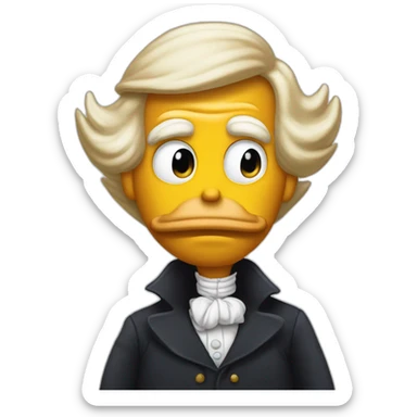 Trump as scrooge mcduck sticker