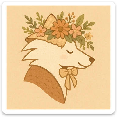Give the Overwolf logo a cute cottagecore makeover sticker