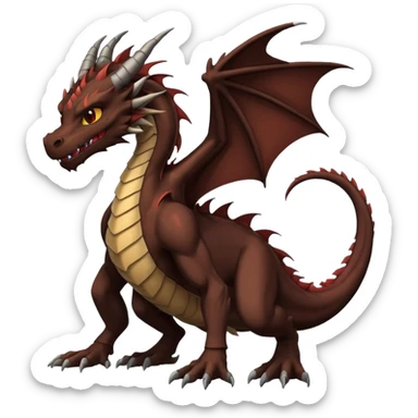 Anime Dragon Human Shadow sticker