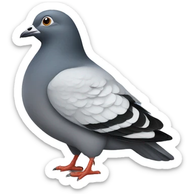 Fat pigeon  sticker