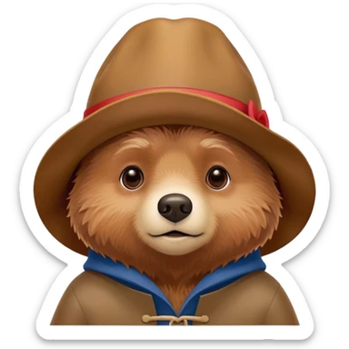 Padington Bear saying I’m sorry I love you  sticker