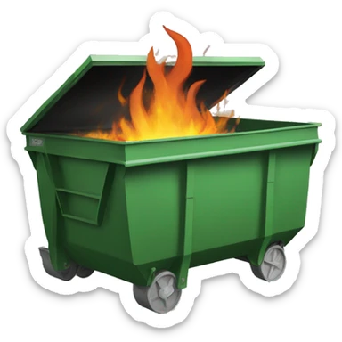 Dumpster fire sticker