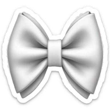 White bow sticker