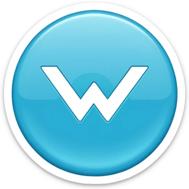 Blauer hacken in einen kreis sticker