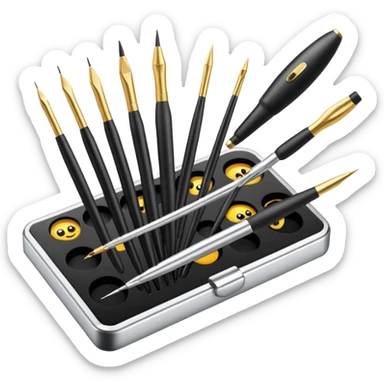 Lash application tools sticker