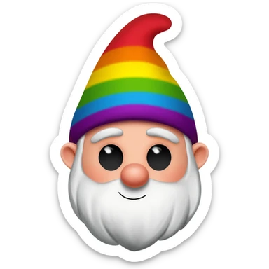 A gay gnome sticker