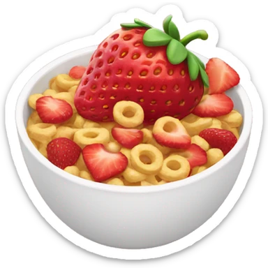 Strawberry Cereal sticker