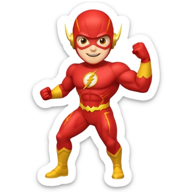 Flash man emoji sticker
